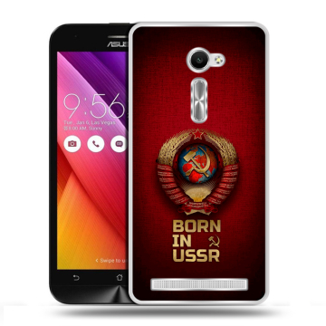 Пластиковый чехол на Asus Zenfone 2 5 с принтом Флаг Герб СССР Пластиковый чехол на Asus Zenfone 2 5 с принтом Флаг Герб СССР