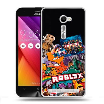 Пластиковый чехол на Asus Zenfone 2 5 с принтом Roblox Роблокс