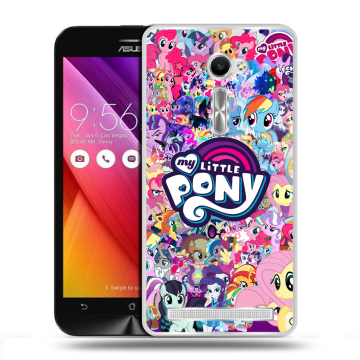 Пластиковый чехол на Asus Zenfone 2 5 с принтом My little pony Дружба чудо