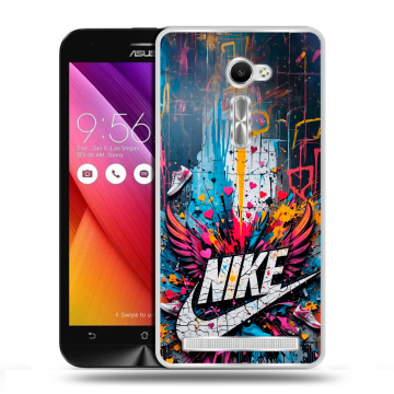 Пластиковый чехол на Asus Zenfone 2 5 с принтом Nike Найк Пластиковый чехол на Asus Zenfone 2 5 с принтом Nike Найк
