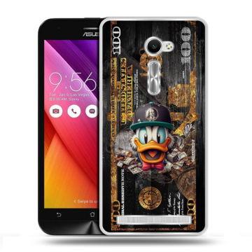 Пластиковый чехол на Asus Zenfone 2 5 с принтом Дональд Дак Доллар