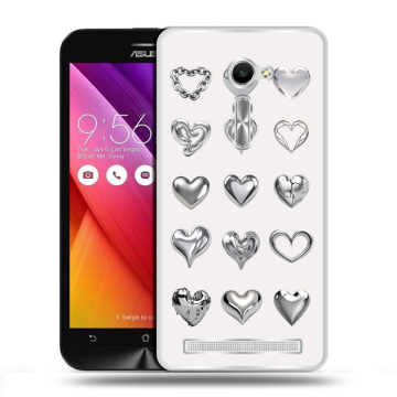 Пластиковый чехол на Asus Zenfone 2 5 с принтом Y2K сердечки Пластиковый чехол на Asus Zenfone 2 5 с принтом Y2K сердечки
