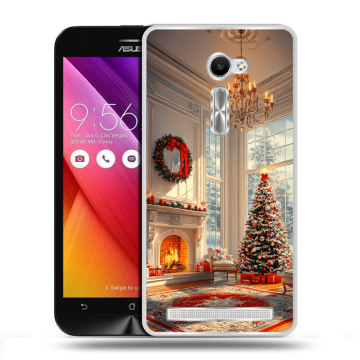 Пластиковый чехол на Asus Zenfone 2 5 с принтом Новый год
