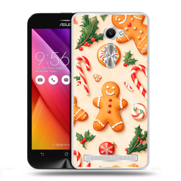 Пластиковый чехол на Asus Zenfone 2 5 с принтом Новый год