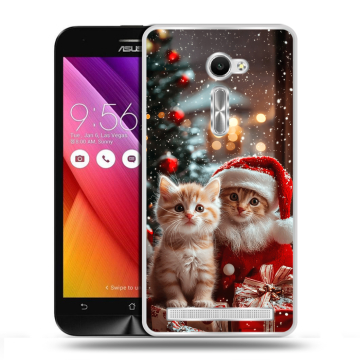 Пластиковый чехол на Asus Zenfone 2 5 с принтом Новый год
