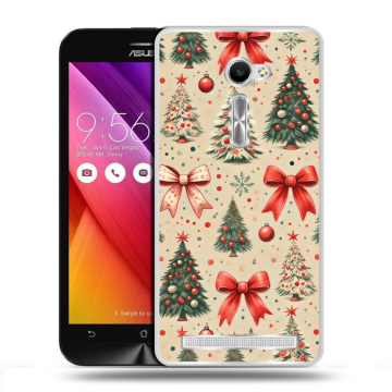 Пластиковый чехол на Asus Zenfone 2 5 с принтом Новый год
