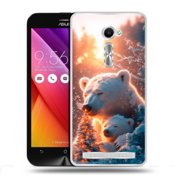 Пластиковый чехол на Asus Zenfone 2 5 с принтом Новый год
