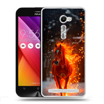 Пластиковый чехол на Asus Zenfone 2 5 с принтом Новый год