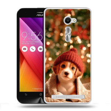 Пластиковый чехол на Asus Zenfone 2 5 с принтом Новый год