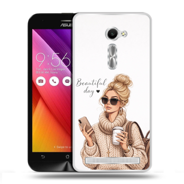 Пластиковый чехол на Asus Zenfone 2 5 с принтом женский