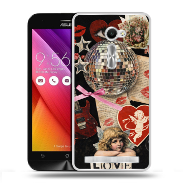 Пластиковый чехол на Asus Zenfone 2 5 с принтом для девочек