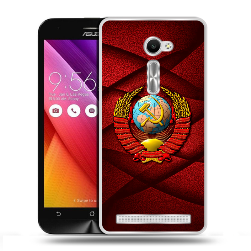 Пластиковый чехол на Asus Zenfone 2 5 с принтом Герб СССР Пластиковый чехол на Asus Zenfone 2 5 с принтом Герб СССР