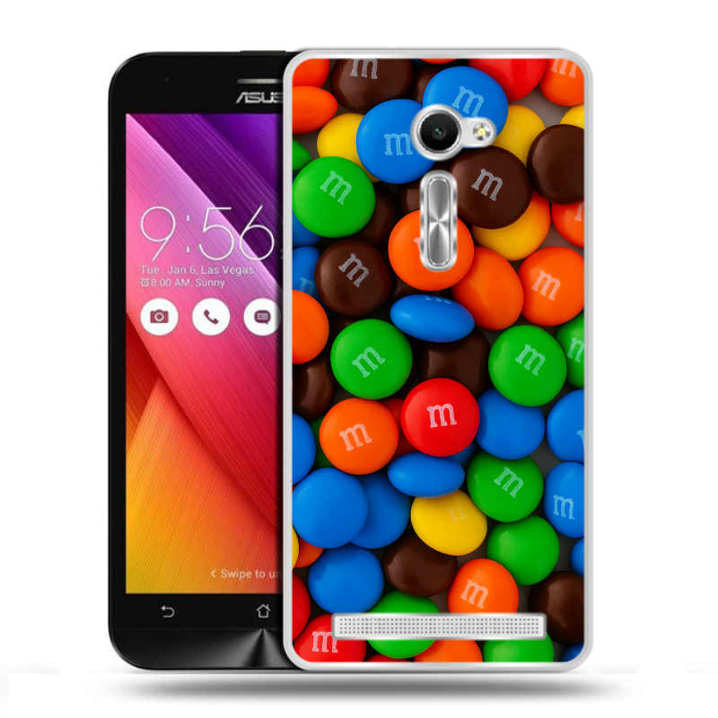 Пластиковый чехол на Asus Zenfone 2 5 с принтом Конфеты Пластиковый чехол на Asus Zenfone 2 5 с принтом Конфеты