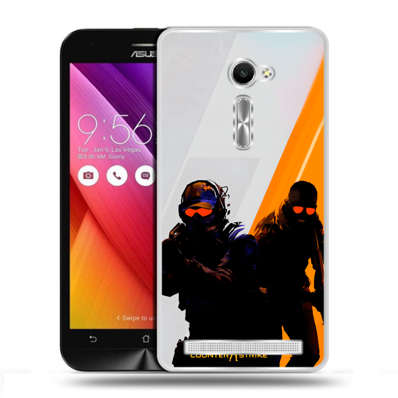 Пластиковый чехол на Asus Zenfone 2 5 с принтом Контер страйк Counter strike Пластиковый чехол на Asus Zenfone 2 5 с принтом Контер страйк Counter strike
