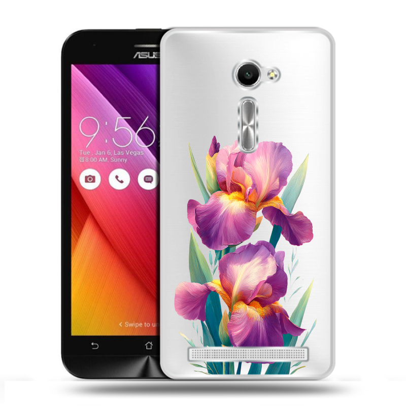 Пластиковый чехол на Asus Zenfone 2 5 с принтом Цветы орхидеи Пластиковый чехол на Asus Zenfone 2 5 с принтом Цветы орхидеи