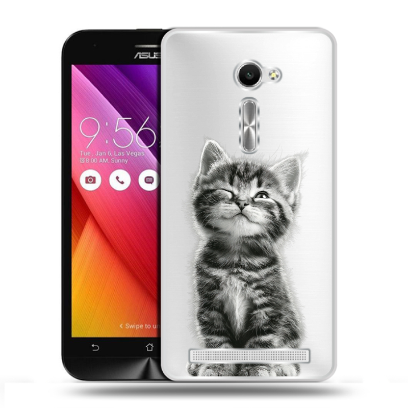 Пластиковый чехол на Asus Zenfone 2 5 с принтом Котенок Пластиковый чехол на Asus Zenfone 2 5 с принтом Котенок