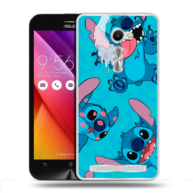 Пластиковый чехол на Asus Zenfone 2 5 с принтом Лило и Стич Пластиковый чехол на Asus Zenfone 2 5 с принтом Лило и Стич