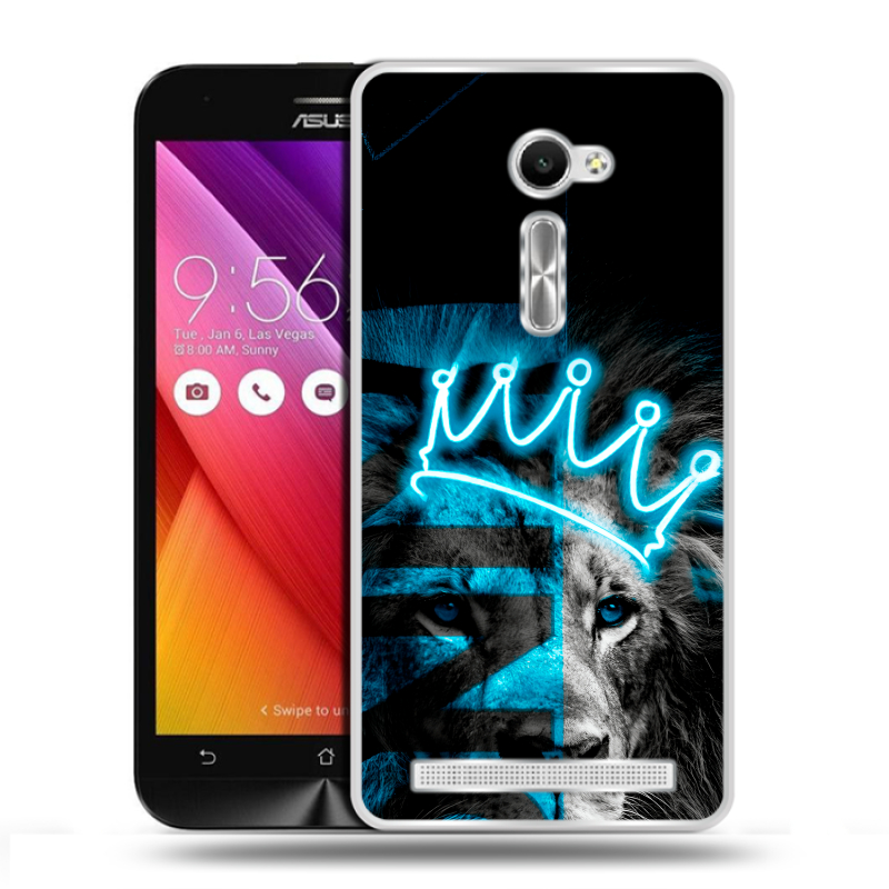 Пластиковый чехол на Asus Zenfone 2 5 с принтом Король лев Пластиковый чехол на Asus Zenfone 2 5 с принтом Король лев