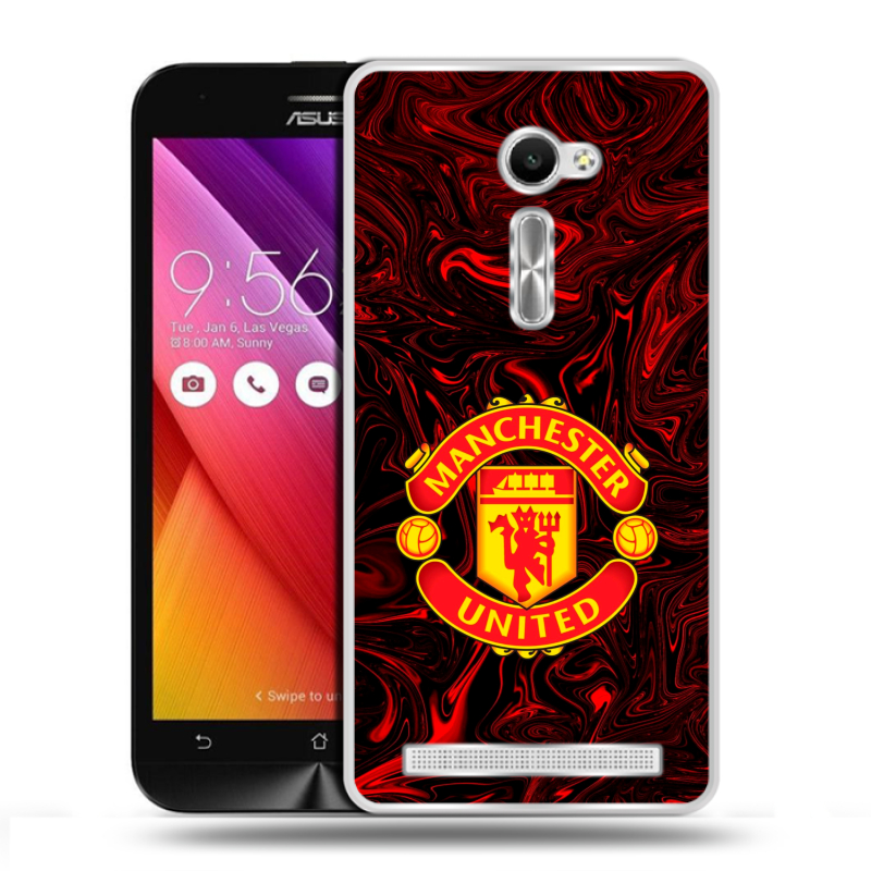 Пластиковый чехол на Asus Zenfone 2 5 с принтом Manchester United Пластиковый чехол на Asus Zenfone 2 5 с принтом Manchester United