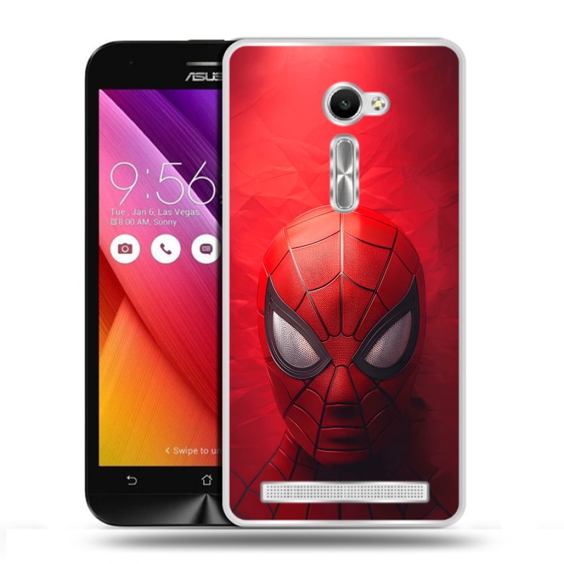 Пластиковый чехол на Asus Zenfone 2 5 с принтом Spiderman Человек паук Пластиковый чехол на Asus Zenfone 2 5 с принтом Spiderman Человек паук