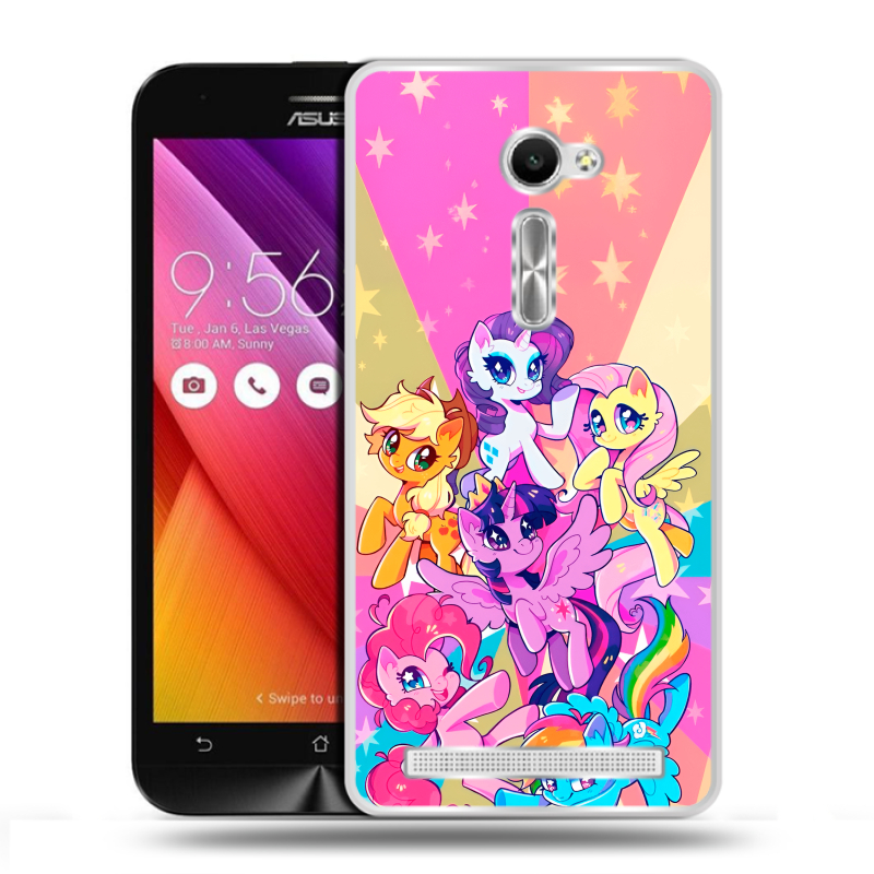 Пластиковый чехол на Asus Zenfone 2 5 с принтом My little pony Дружба чудо Пластиковый чехол на Asus Zenfone 2 5 с принтом My little pony Дружба чудо