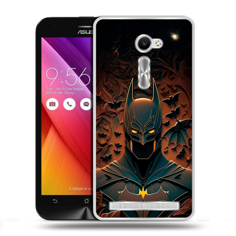 Пластиковый чехол на Asus Zenfone 2 5 с принтом Batman Бэтмен Пластиковый чехол на Asus Zenfone 2 5 с принтом Batman Бэтмен