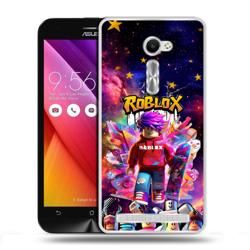 Пластиковый чехол на Asus Zenfone 2 5 с принтом Roblox Роблокс Пластиковый чехол на Asus Zenfone 2 5 с принтом Roblox Роблокс