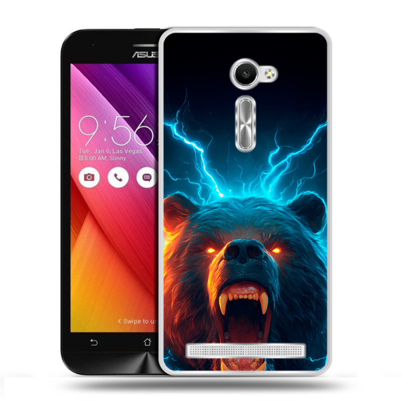 Пластиковый чехол на Asus Zenfone 2 5 с принтом Медведь Пластиковый чехол на Asus Zenfone 2 5 с принтом Медведь