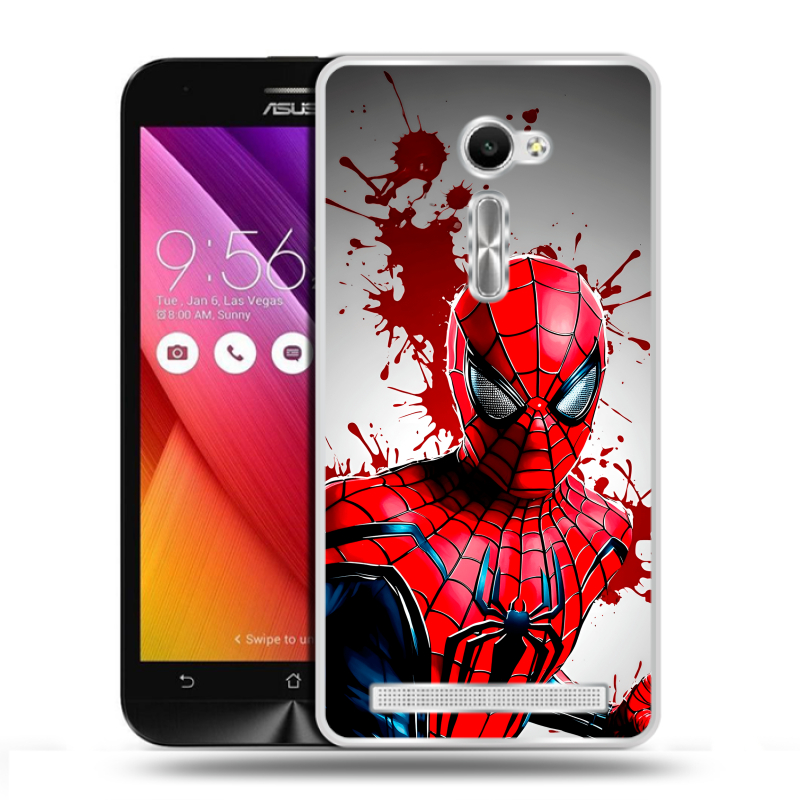 Пластиковый чехол на Asus Zenfone 2 5 с принтом Spiderman Человек паук Пластиковый чехол на Asus Zenfone 2 5 с принтом Spiderman Человек паук