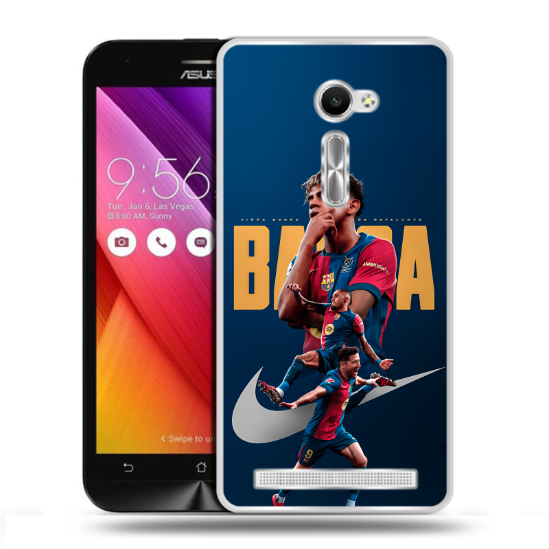 Пластиковый чехол на Asus Zenfone 2 5 с принтом Барселона Barca Yamal Пластиковый чехол на Asus Zenfone 2 5 с принтом Барселона Barca Yamal