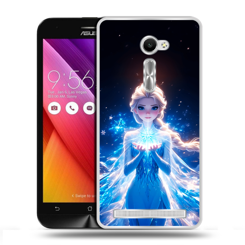 Пластиковый чехол на Asus Zenfone 2 5 с принтом Холодное сердце Frozen Пластиковый чехол на Asus Zenfone 2 5 с принтом Холодное сердце Frozen