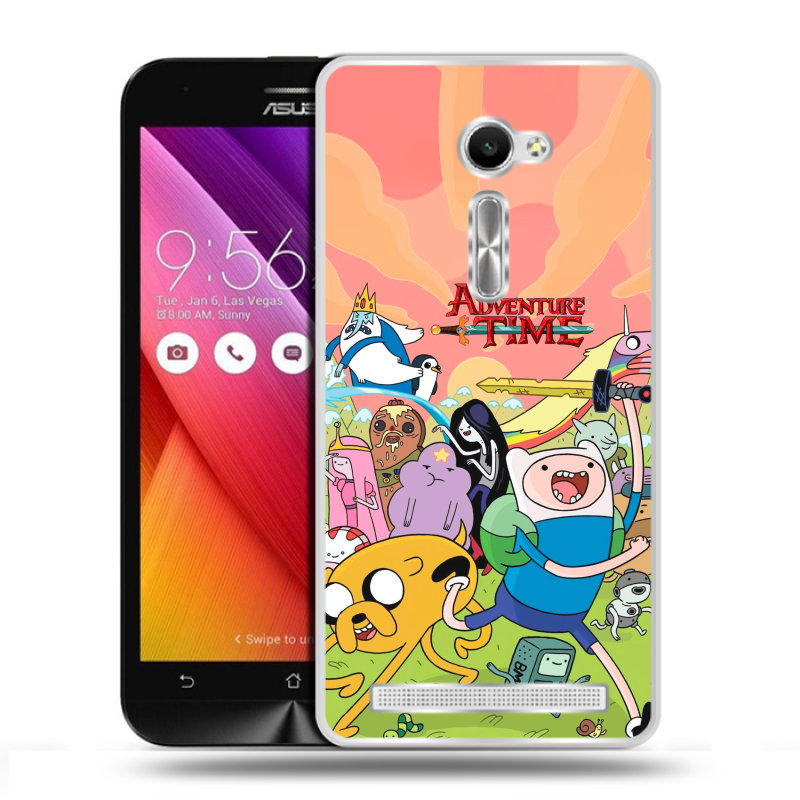 Пластиковый чехол на Asus Zenfone 2 5 с принтом Adventure time Время приключений Пластиковый чехол на Asus Zenfone 2 5 с принтом Adventure time Время приключений