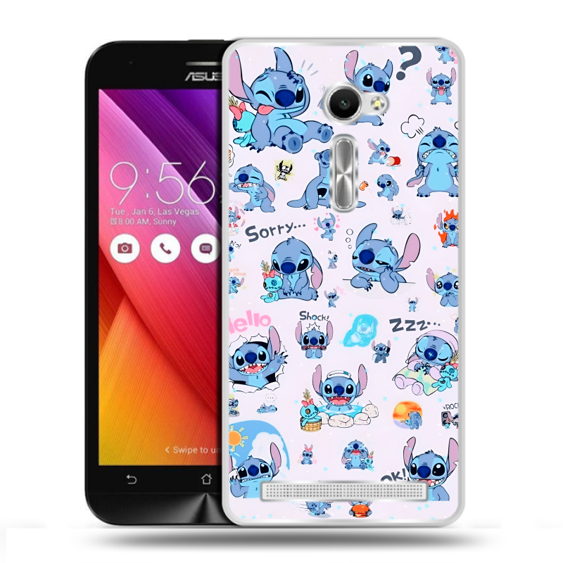 Пластиковый чехол на Asus Zenfone 2 5 с принтом Лило и Стич Пластиковый чехол на Asus Zenfone 2 5 с принтом Лило и Стич