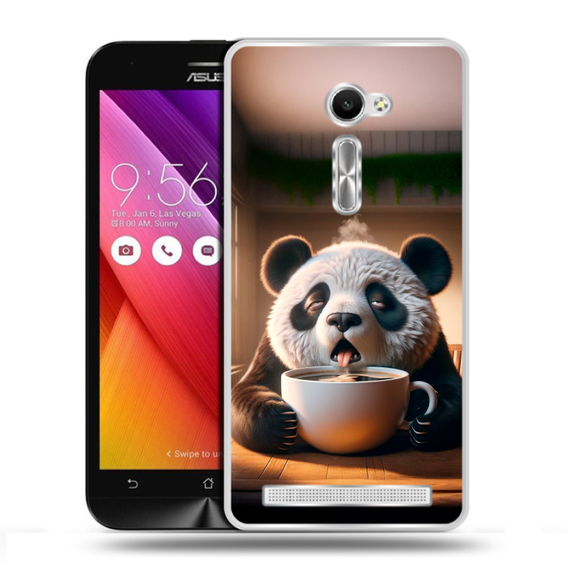 Пластиковый чехол на Asus Zenfone 2 5 с принтом смешная панда Пластиковый чехол на Asus Zenfone 2 5 с принтом смешная панда