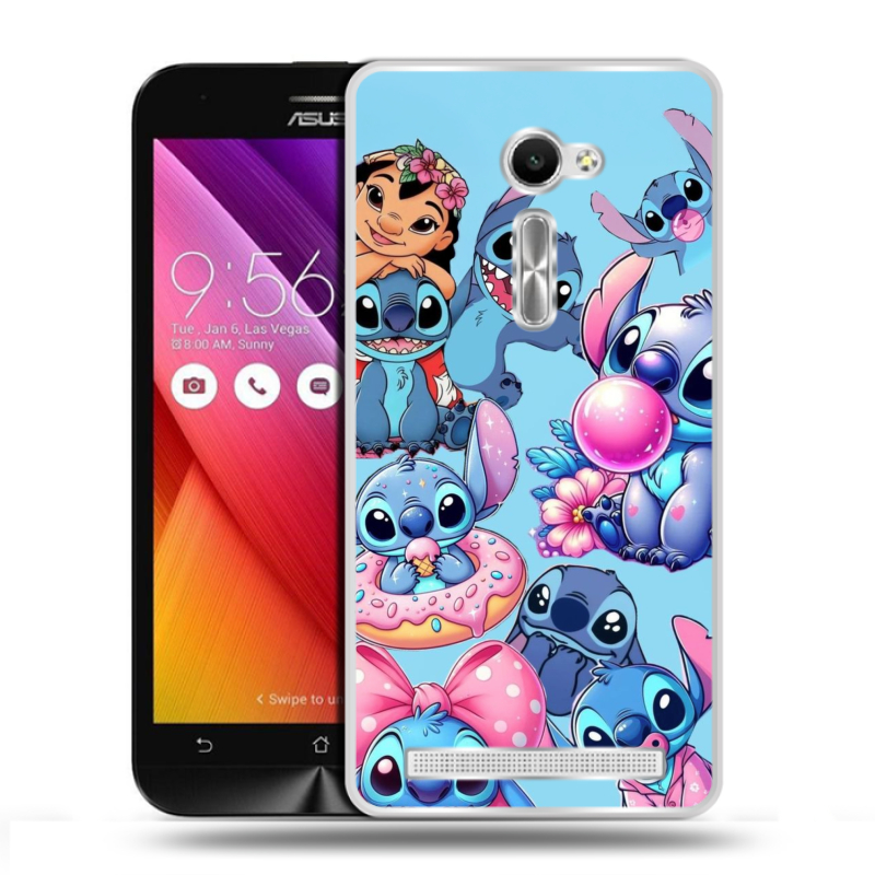 Пластиковый чехол на Asus Zenfone 2 5 с принтом Лило и Стич Пластиковый чехол на Asus Zenfone 2 5 с принтом Лило и Стич