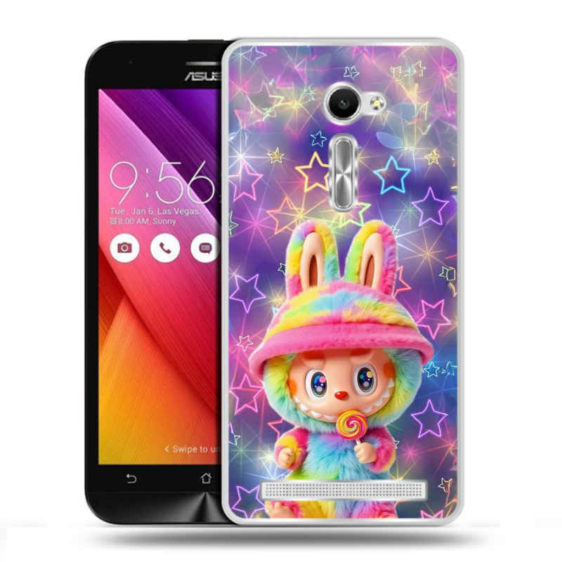 Пластиковый чехол на Asus Zenfone 2 5 с принтом Labubu Лабубу Пластиковый чехол на Asus Zenfone 2 5 с принтом Labubu Лабубу