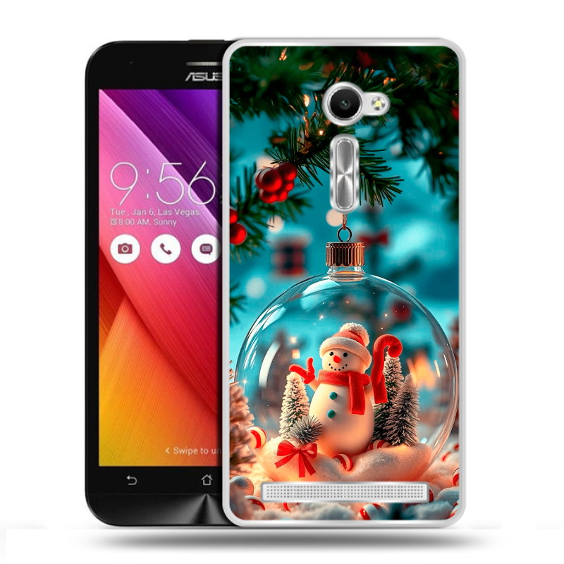 Пластиковый чехол на Asus Zenfone 2 5 с принтом Новый год Пластиковый чехол на Asus Zenfone 2 5 с принтом Новый год