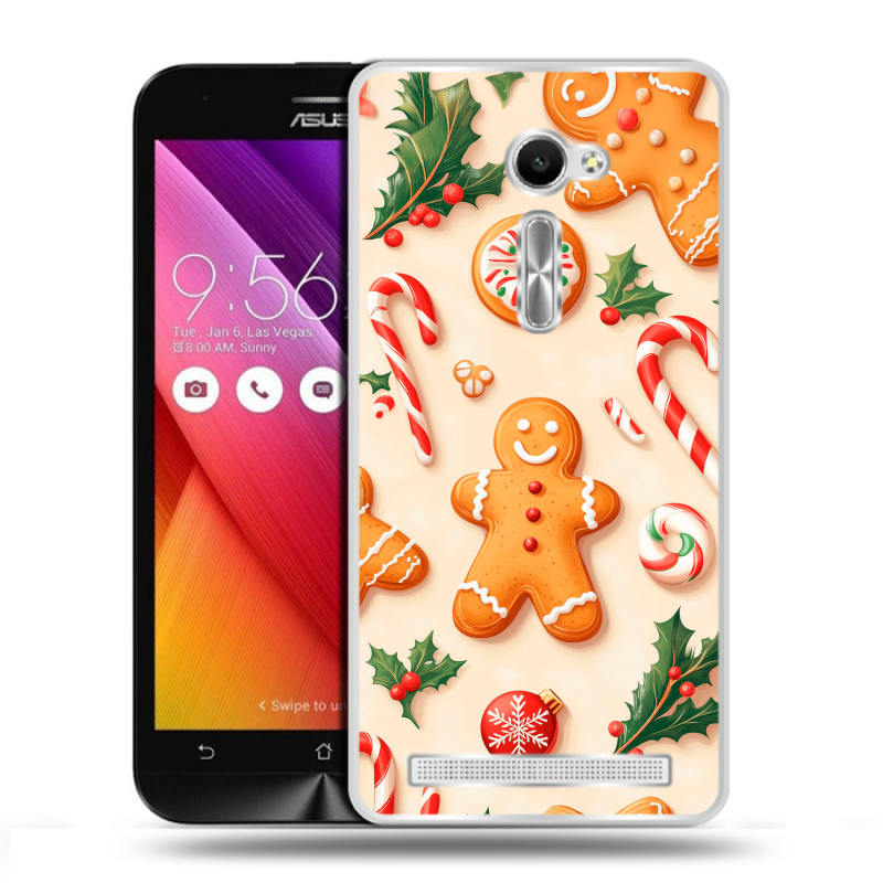 Пластиковый чехол на Asus Zenfone 2 5 с принтом Новый год Пластиковый чехол на Asus Zenfone 2 5 с принтом Новый год