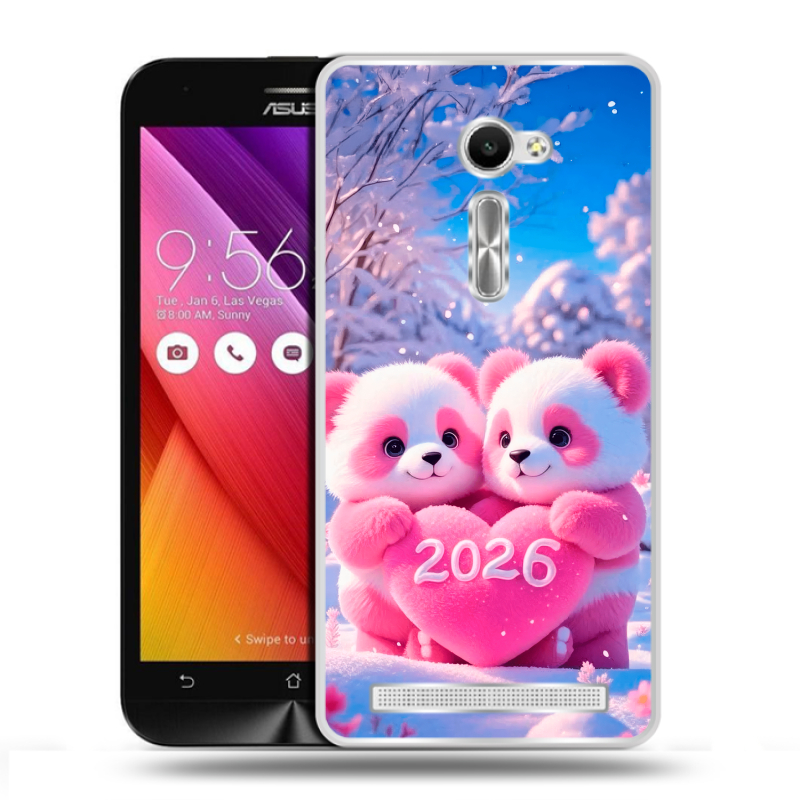 Пластиковый чехол на Asus Zenfone 2 5 с принтом Новый год Пластиковый чехол на Asus Zenfone 2 5 с принтом Новый год