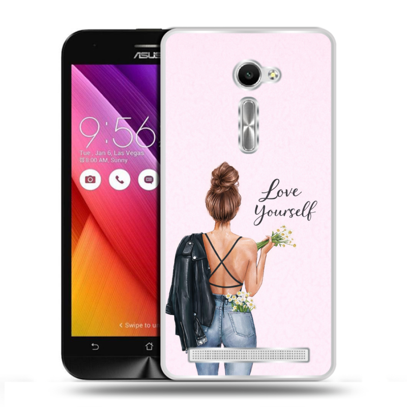 Пластиковый чехол на Asus Zenfone 2 5 с принтом женский Пластиковый чехол на Asus Zenfone 2 5 с принтом женский