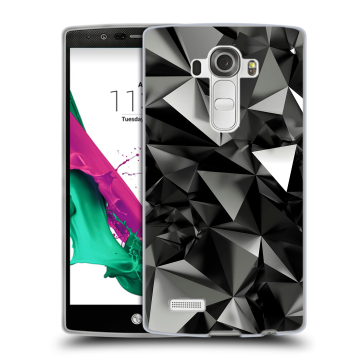 Силиконовый чехол на LG G4 с принтом Черные кристаллы Силиконовый чехол на LG G4 с принтом Черные кристаллы