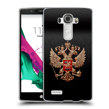 Силиконовый чехол на LG G4 с принтом Герб России Силиконовый чехол на LG G4 с принтом Герб России