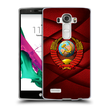 Силиконовый чехол на LG G4 с принтом Герб СССР Силиконовый чехол на LG G4 с принтом Герб СССР