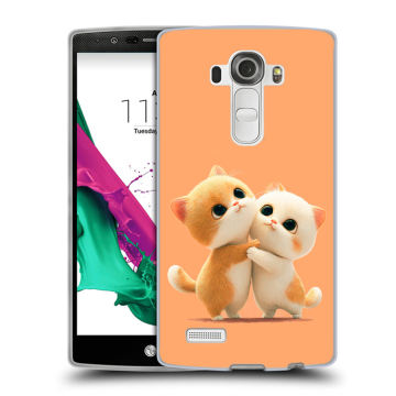 Силиконовый чехол на LG G4 с принтом Милые котики Силиконовый чехол на LG G4 с принтом Милые котики