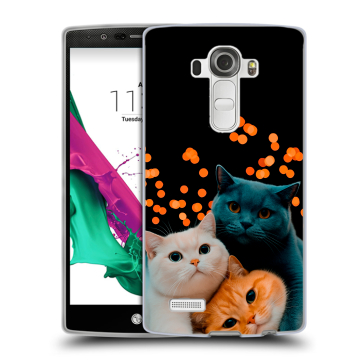 Силиконовый чехол на LG G4 с принтом Кошки Силиконовый чехол на LG G4 с принтом Кошки