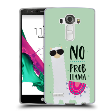 Силиконовый чехол на LG G4 с принтом Лама Силиконовый чехол на LG G4 с принтом Лама
