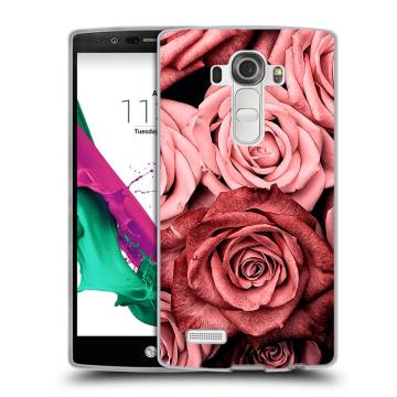 Силиконовый чехол на LG G4 с принтом Цветы розы Силиконовый чехол на LG G4 с принтом Цветы розы