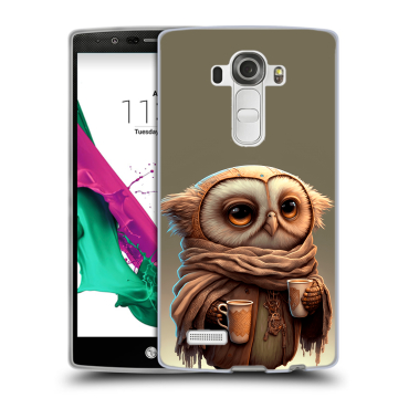 Силиконовый чехол на LG G4 с принтом Сова Силиконовый чехол на LG G4 с принтом Сова