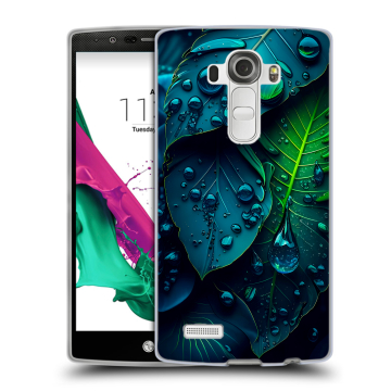Силиконовый чехол на LG G4 с принтом Листья Силиконовый чехол на LG G4 с принтом Листья
