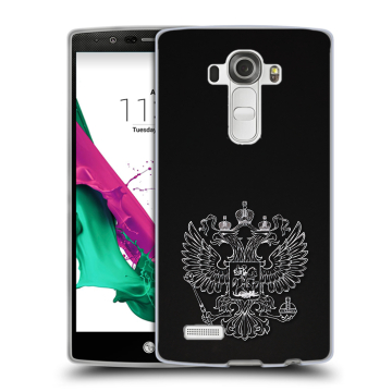 Силиконовый чехол на LG G4 с принтом Герб России